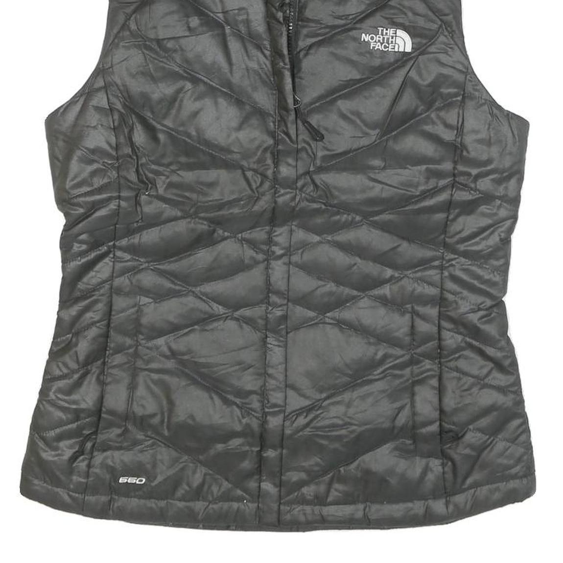 THE NORTH FACE Womens Black Insulated Sleeveless Jacket S Polyester Blend