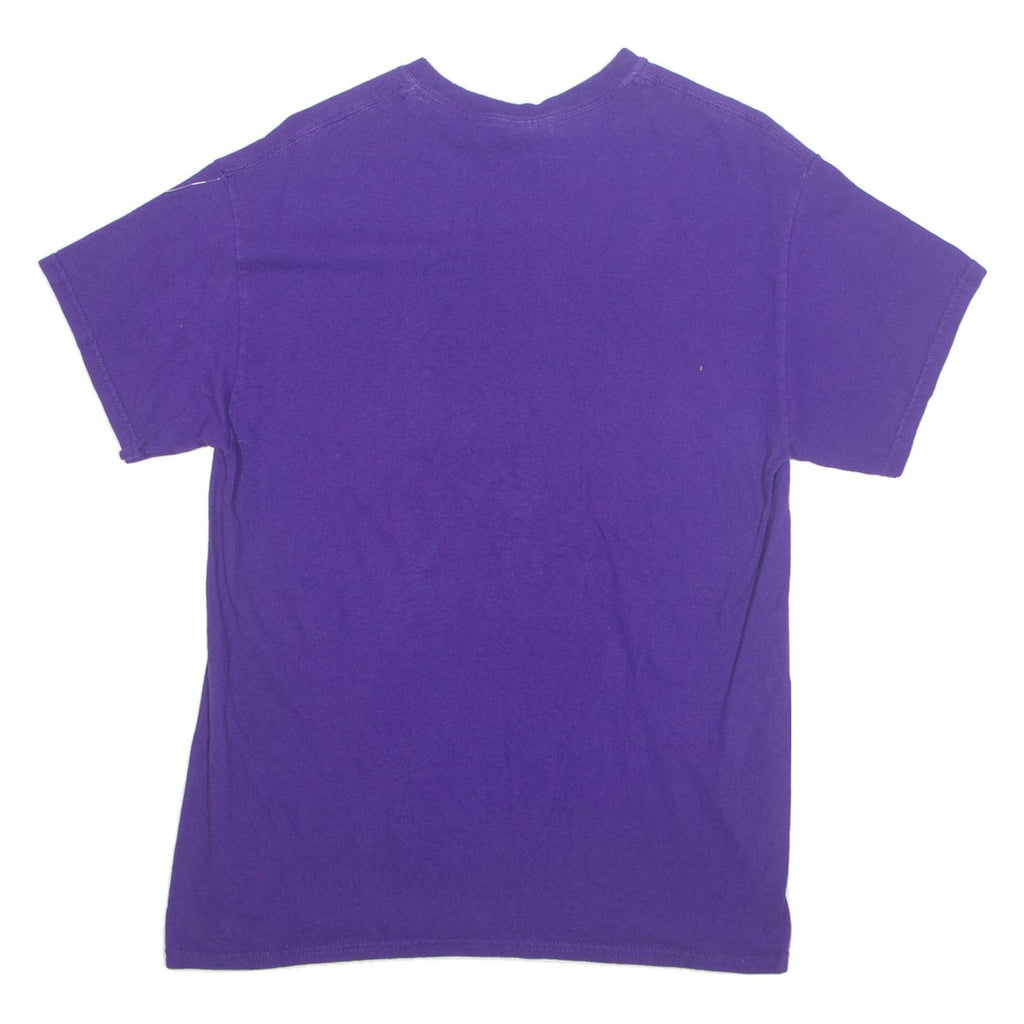 GILDAN Chicago Illinois Mens T-Shirt Purple USA M