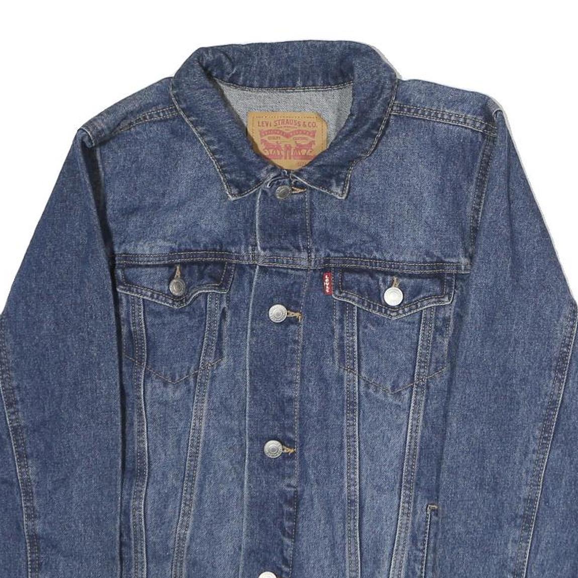 LEVI'S Mens Blue Denim Cotton Button Jacket M Classic Casual Stylish