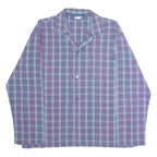 CALVIN KLEIN Womens Shirt Blue Check Long Sleeve M