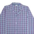 CALVIN KLEIN Womens Shirt Blue Check Long Sleeve M