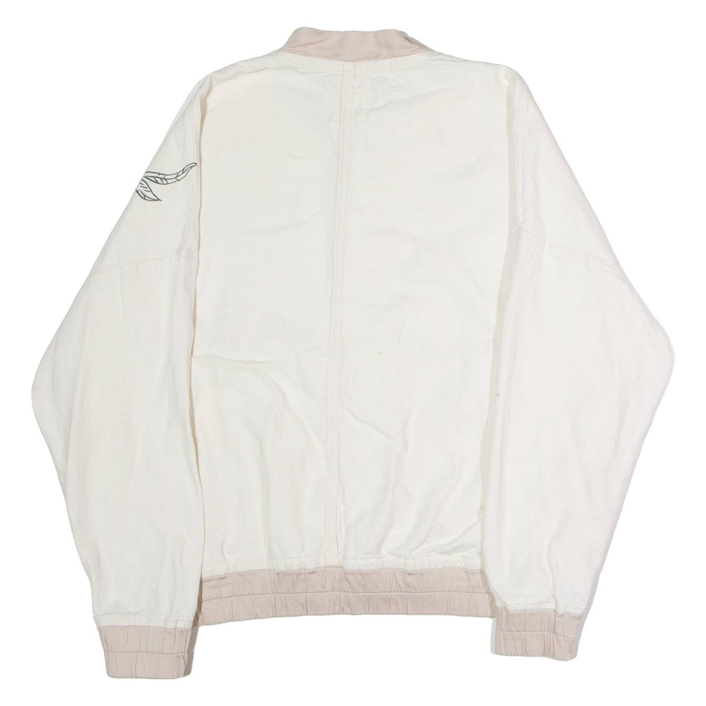 DESIGUAL From Nature Mens Bomber Jacket Cream Canvas M