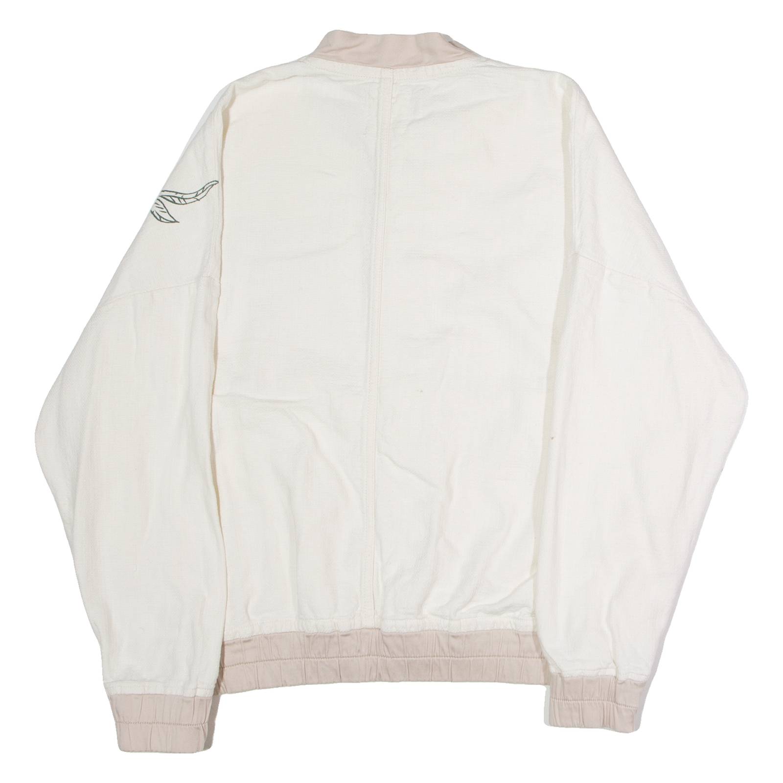 DESIGUAL From Nature Mens Bomber Jacket Cream Canvas M
