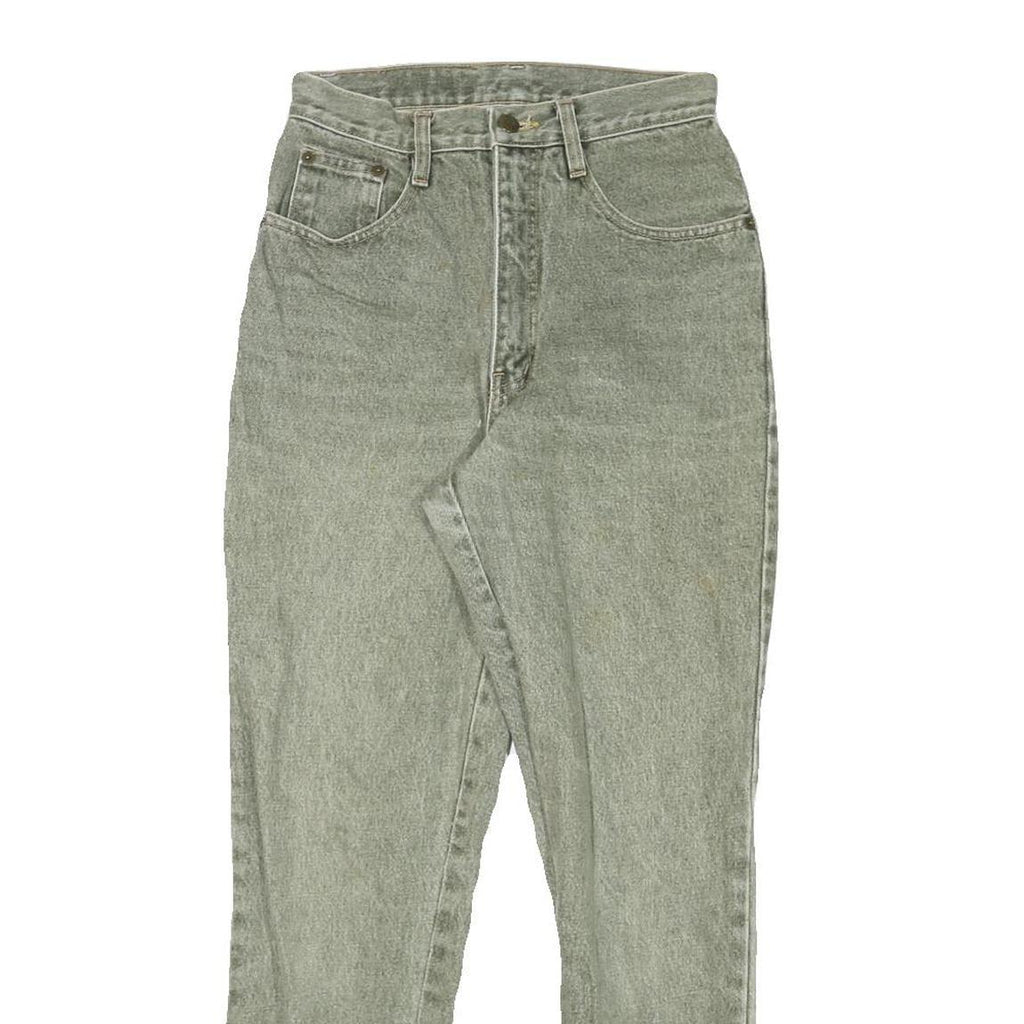 BLUE WAY Womens Jeans Grey Slim Skinny Denim Medium W24 L30 Classic Fit Zip