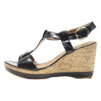 TAMARIS Wedge Heels Black Leather Mens UK 6