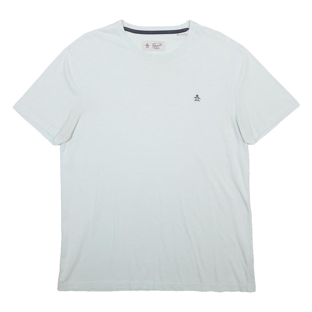 ORIGINAL PENGUIN Mens White XL Cotton Blend Crew Neck Short Sleeve T-Shirt