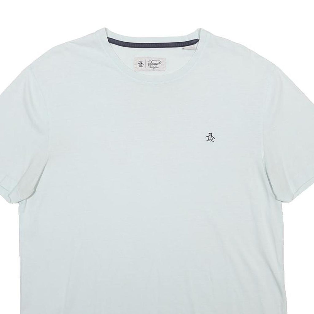 ORIGINAL PENGUIN Mens White XL Cotton Blend Crew Neck Short Sleeve T-Shirt