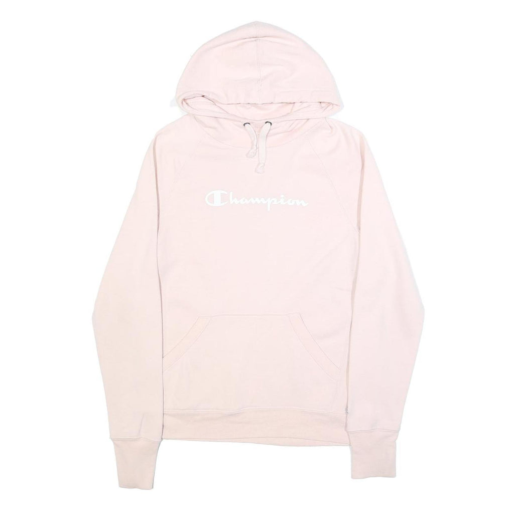 CHAMPION Womens Pink Hoodie XS Cotton Blend Pullover Hooded Sweatshirt