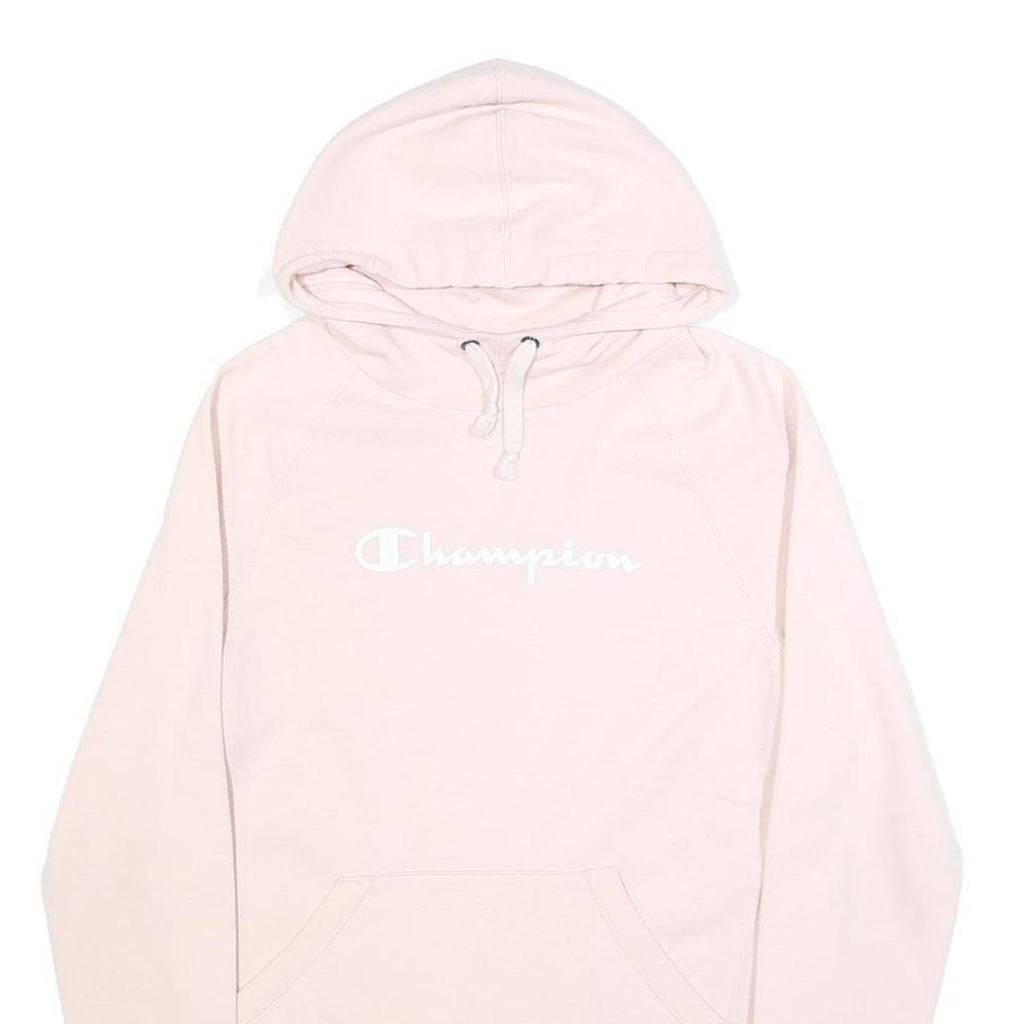 CHAMPION Womens Pink Hoodie XS Cotton Blend Pullover Hooded Sweatshirt