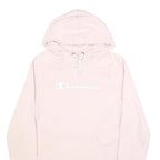 CHAMPION Womens Pink Hoodie XS Cotton Blend Pullover Hooded Sweatshirt