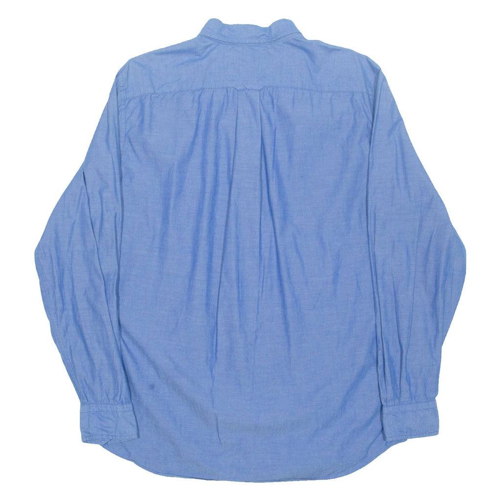 NAUTICA Classic Fit Mens Plain Shirt Blue Long Sleeve M