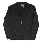 PUMA Mens Black Quilted Jacket S Polyester Blend Zip Sportwear