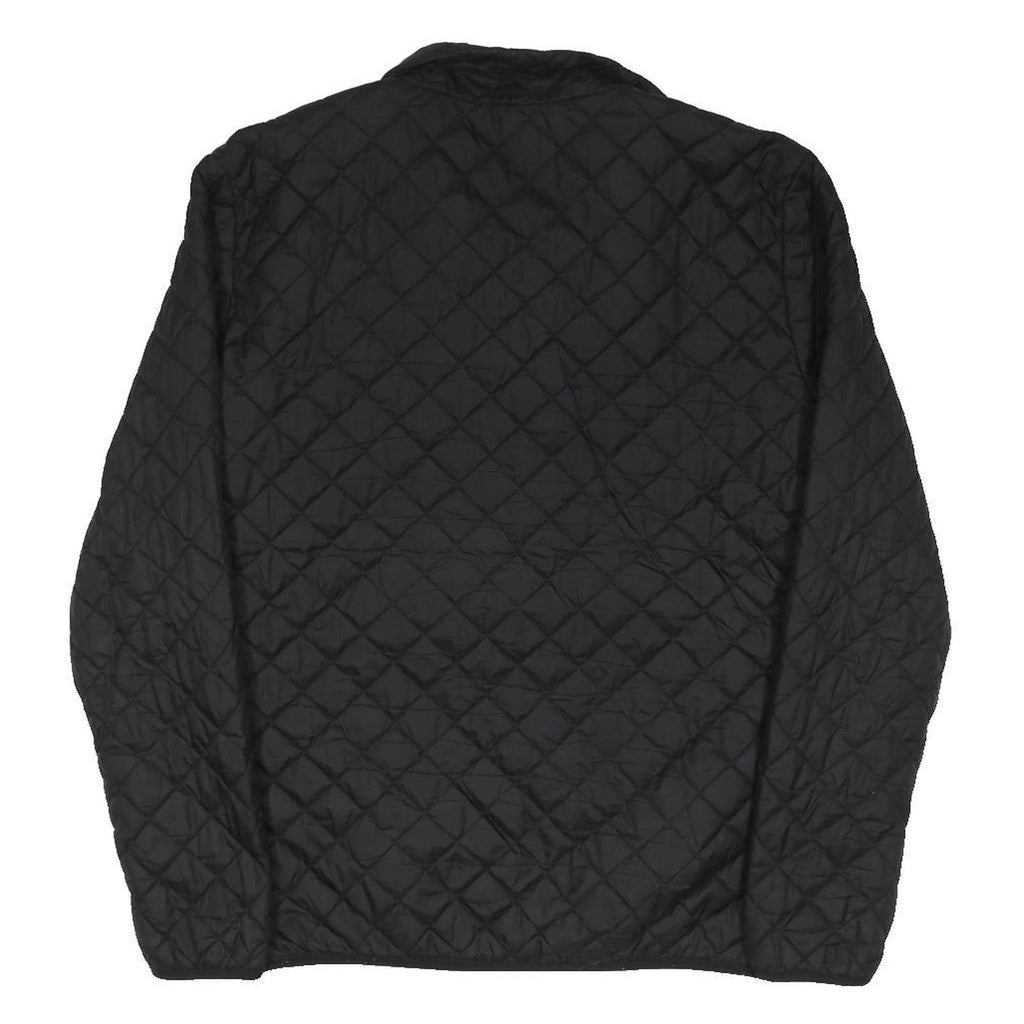 PUMA Mens Black Quilted Jacket S Polyester Blend Zip Sportwear