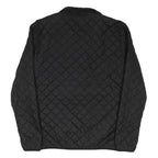 PUMA Mens Black Quilted Jacket S Polyester Blend Zip Sportwear