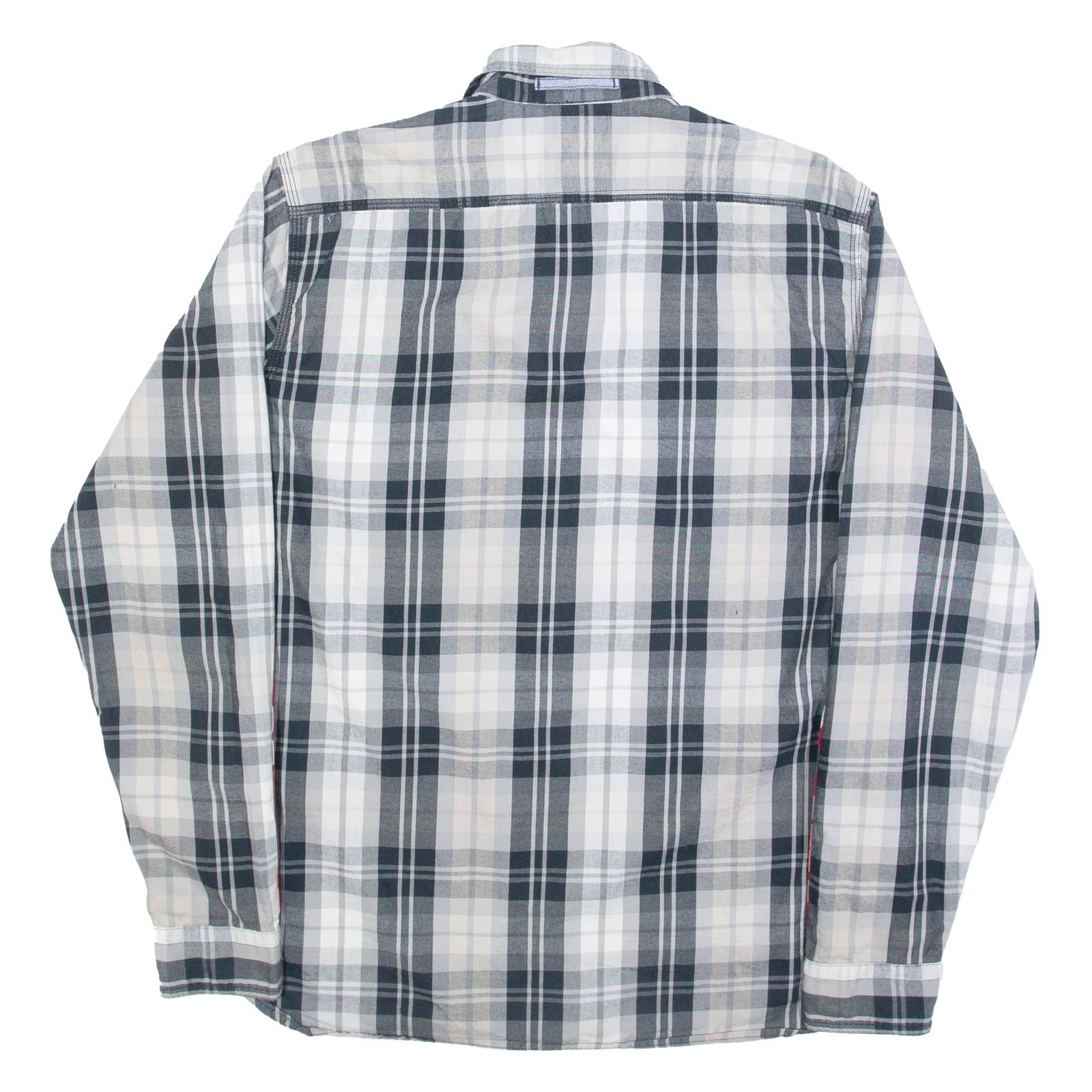 LEVI'S Mens Shirt Black Plaid Long Sleeve M