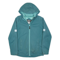 JACK WOLFSKIN Girls Blue Outdoor Jacket XL Polyamide Plain Hooded Zip