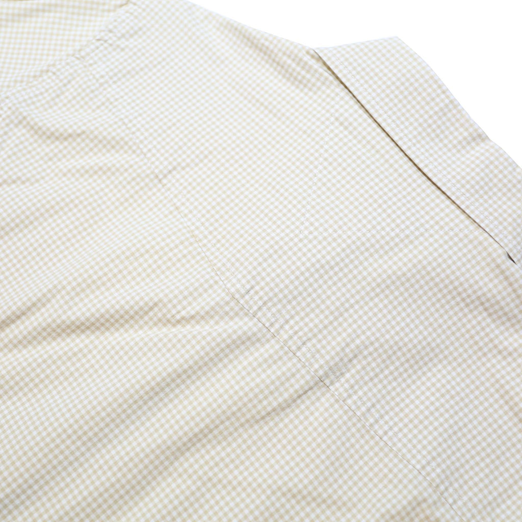 TOMMY HILFIGER Womens Beige Checked Shirt UK 6 Classic Fit Button Down Cotton