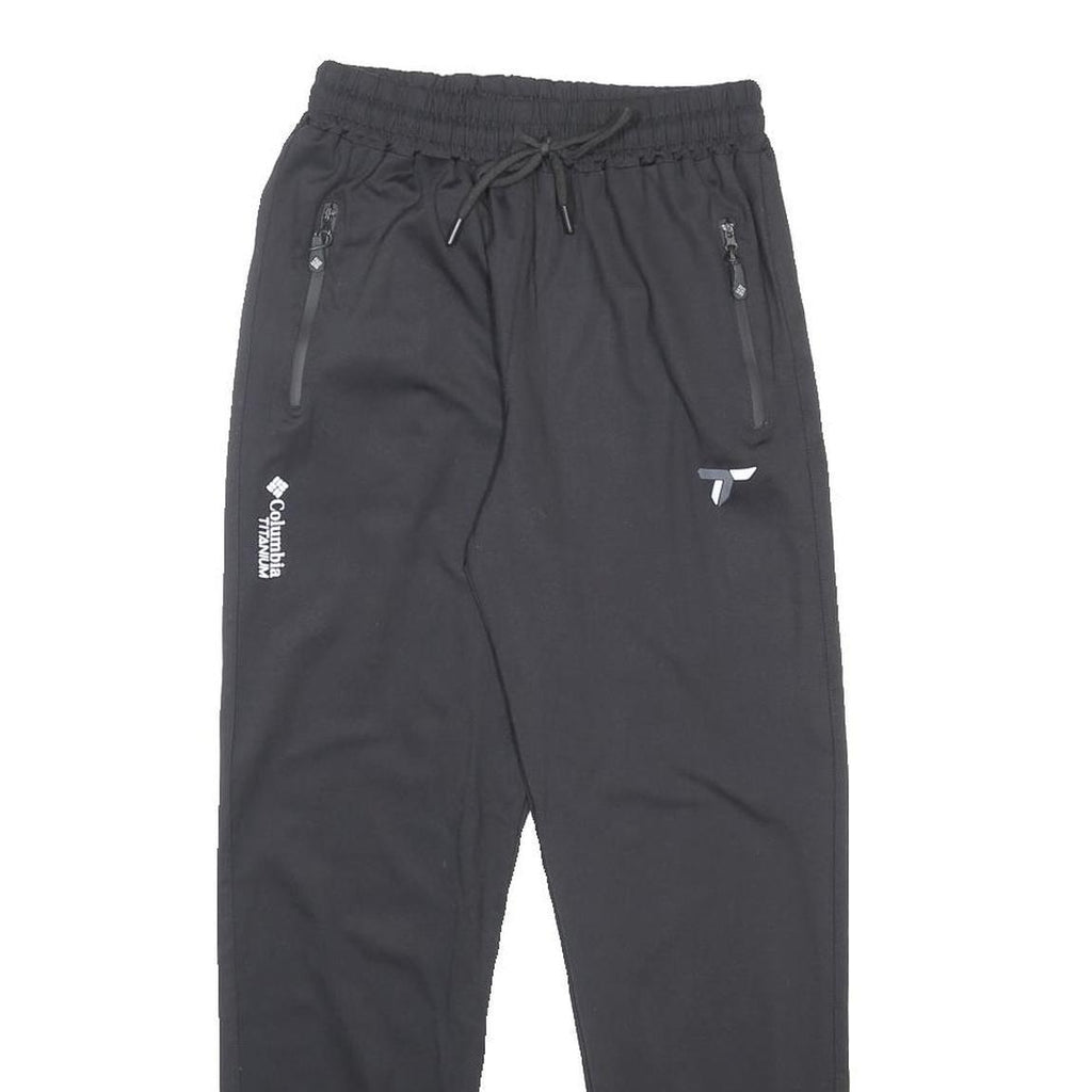 COLUMBIA Womens Joggers Black L W25 L28 Drawstring Elasticated Hem Outdoor