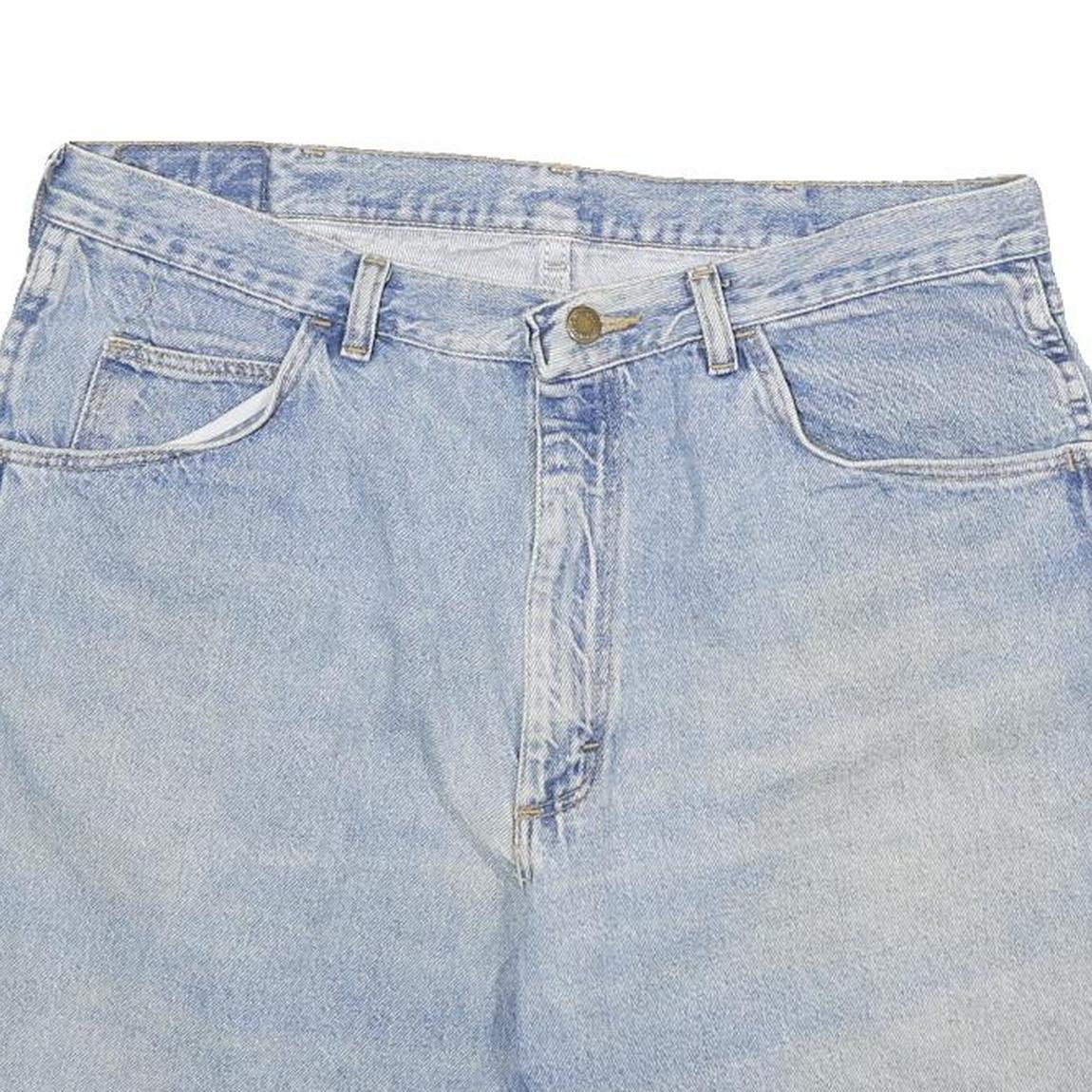 WRANGLER Mens Denim Blue Casual Shorts XL W34 Cotton Blend Classic Fit