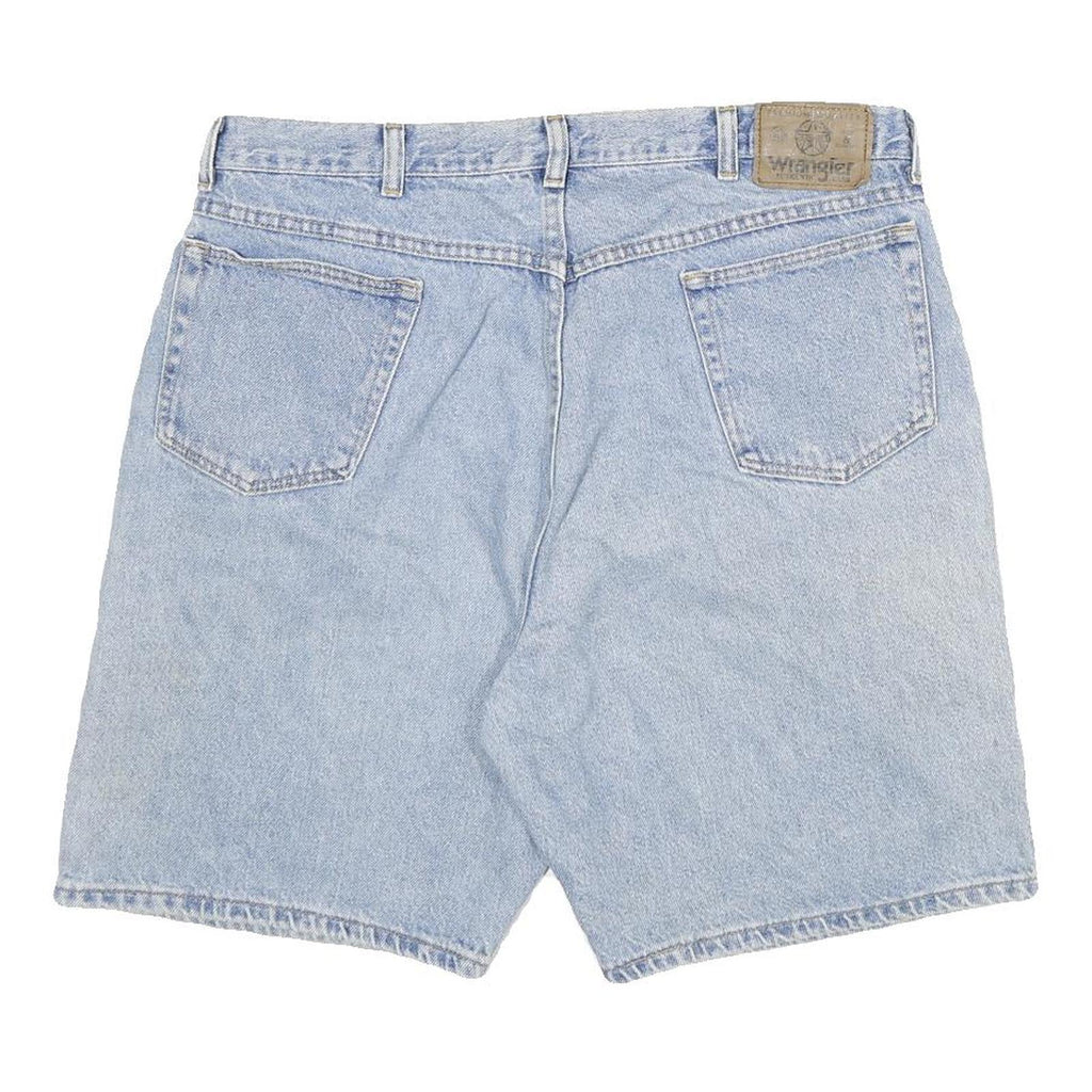 WRANGLER Mens Denim Blue Casual Shorts XL W34 Cotton Blend Classic Fit