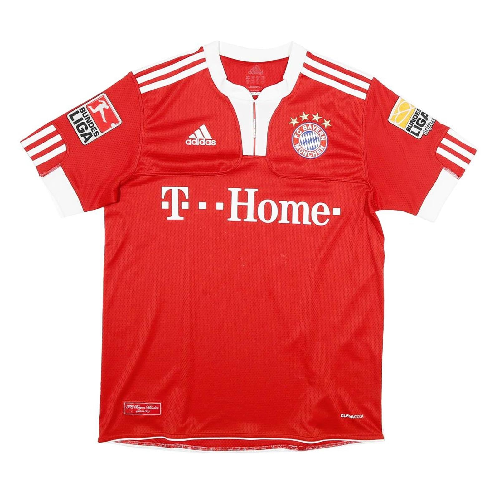 ADIDAS Mens Red Bayern Munchen Graphic T-Shirt M Short Sleeve Crew Neck Football