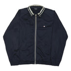 CHAMPION Mens Navy Blue Zip Jacket 2XL Polyester Blend Plain Sportswear Casual