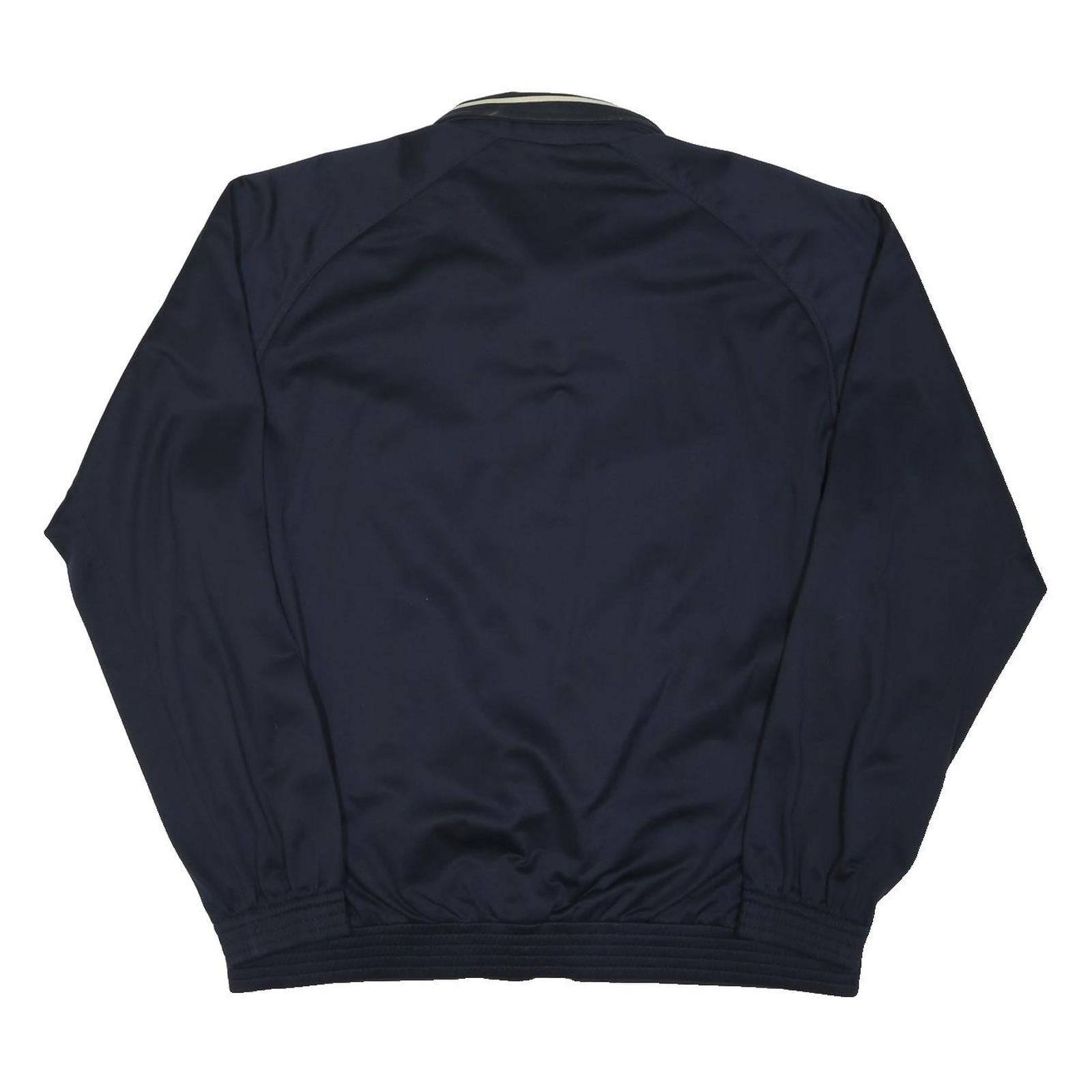 CHAMPION Mens Navy Blue Zip Jacket 2XL Polyester Blend Plain Sportswear Casual