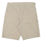 WRANGLER Mens Shorts Beige Casual XL W34 Cotton Blend Workwear Relaxed Fit