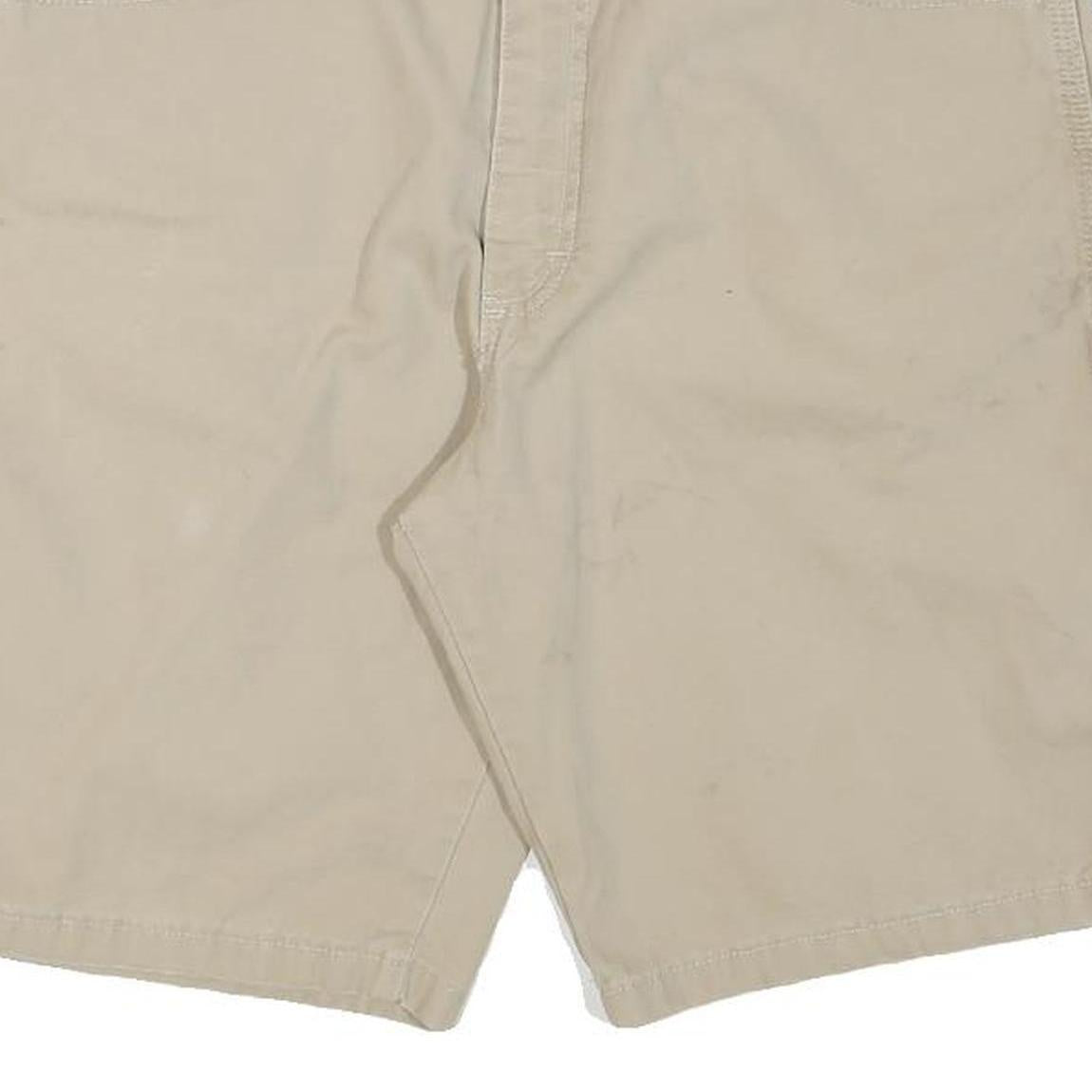 WRANGLER Mens Shorts Beige Casual XL W34 Cotton Blend Workwear Relaxed Fit