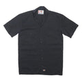 DICKIES Mens Black Work Shirt S Polyester Blend Short Sleeve Button