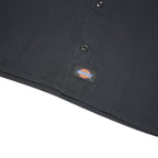 DICKIES Mens Black Work Shirt S Polyester Blend Short Sleeve Button
