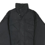 COLUMBIA Mens Black Outdoor Jacket S Polyester Blend Plain Zip Warm Lightweight