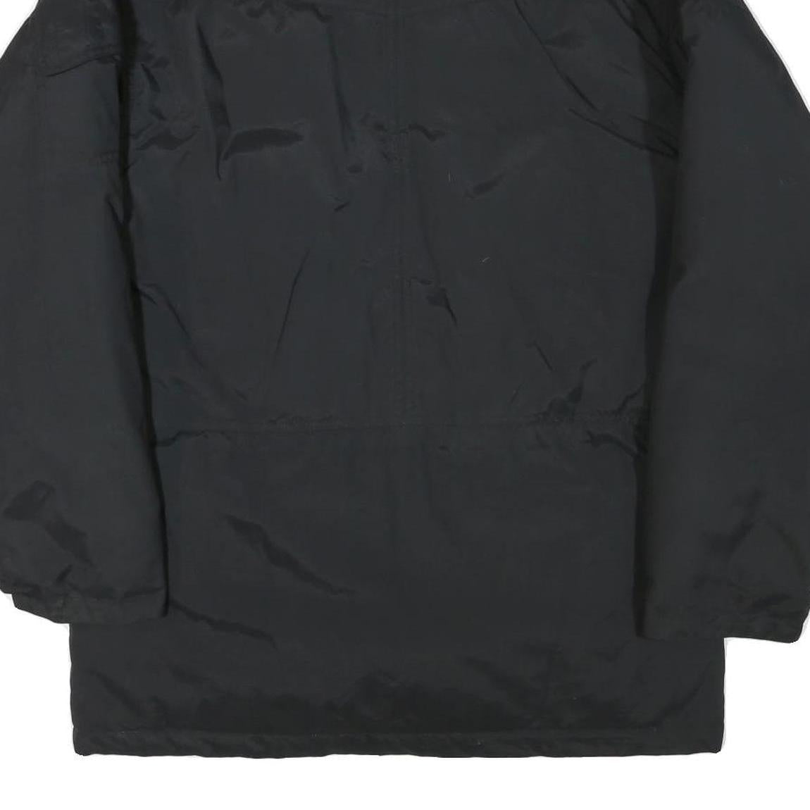 COLUMBIA Mens Black Outdoor Jacket S Polyester Blend Plain Zip Warm Lightweight