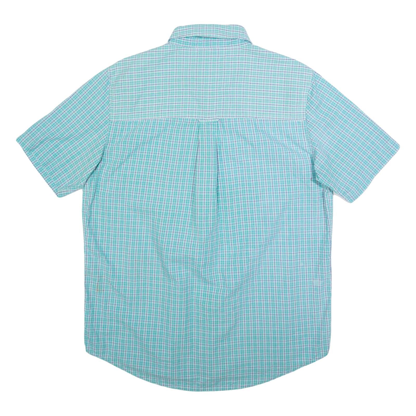 CHAPS Mens Shirt Blue Check M