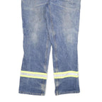 CARHARTT Mens Regular Blue Denim Light Jeans W34 L32 Reflective Tape Workwear