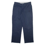 DICKIES Mens Trousers Blue Regular Straight W34 L30