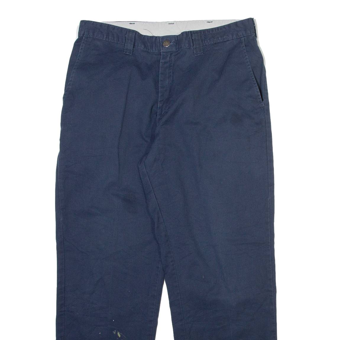 DICKIES Mens Trousers Blue Regular Straight W34 L30