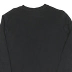 FILA Womens Black Cotton Crew Neck S Sweatshirt Colour Block Logo