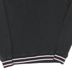FILA Womens Black Cotton Crew Neck S Sweatshirt Colour Block Logo