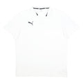 PUMA Mens White Cotton Blend Basic Polo Shirt XL Sports Casual