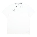 PUMA Mens White Cotton Blend Basic Polo Shirt XL Sports Casual