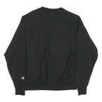 CHAMPION Mens Black Powerhouse Visual Effects Logo Crew Neck M Cotton Sweatshirt