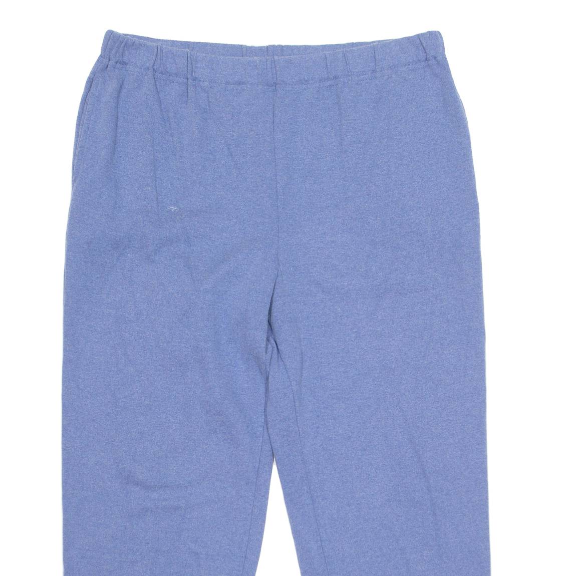 Womens Sweatpants Blue Straight XL W36 L26