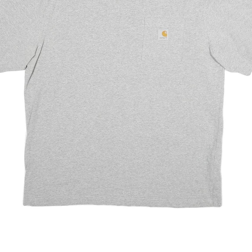 CARHARTT Mens Grey Gun Control Debate Graphic T-Shirt L Short Sleeve Crew Neck