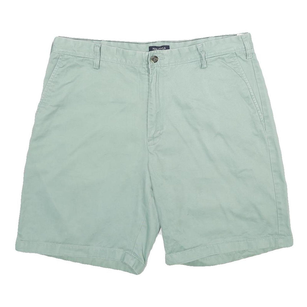 NAUTICA Mens Shorts Light Green Casual Cotton L W36 Summer Wear Comfortable