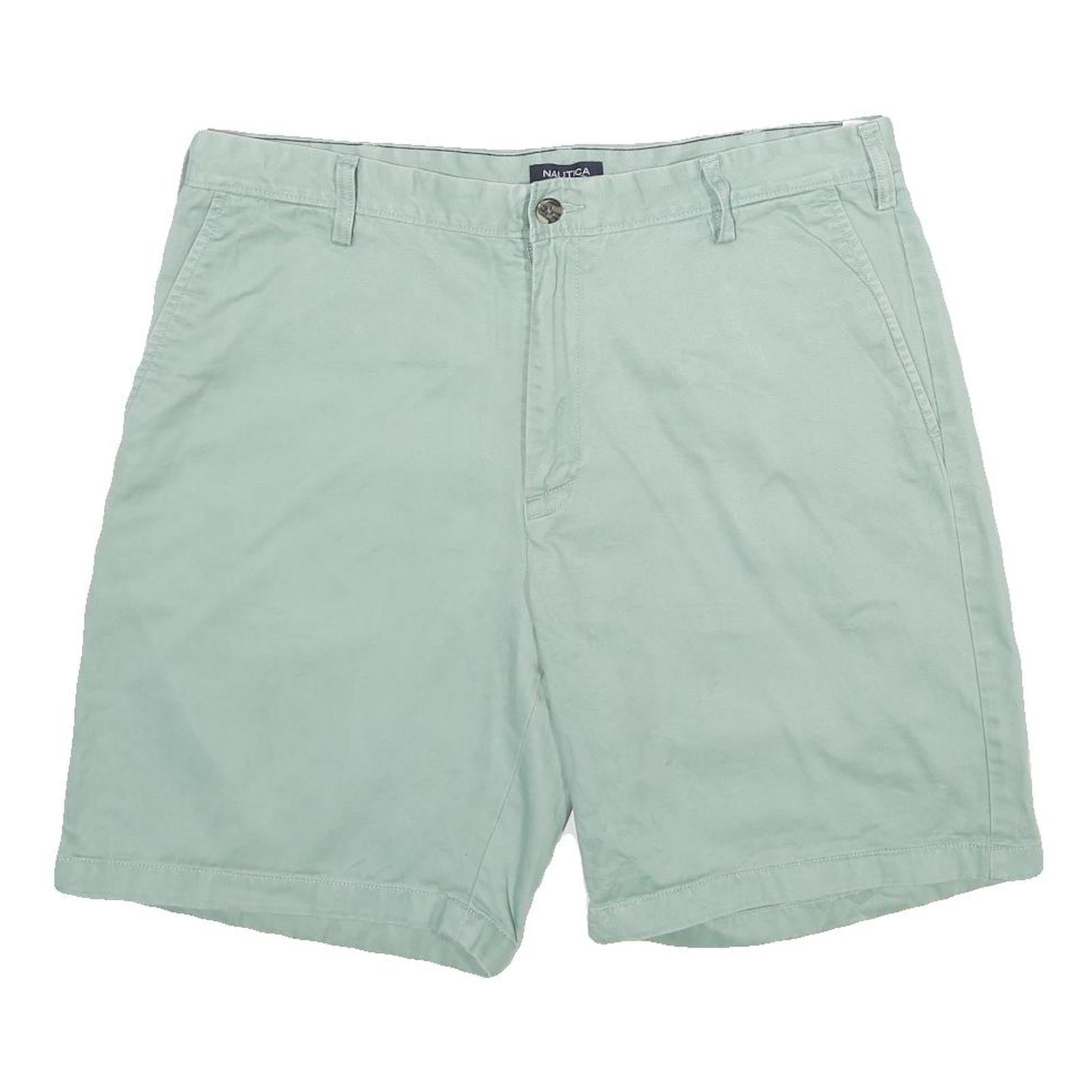 NAUTICA Mens Shorts Light Green Casual Cotton L W36 Summer Wear Comfortable