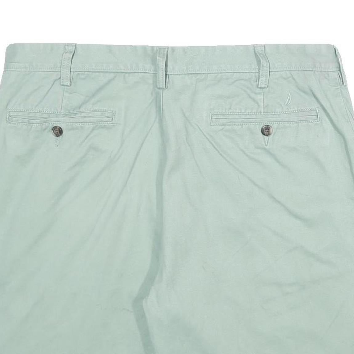 NAUTICA Mens Shorts Light Green Casual Cotton L W36 Summer Wear Comfortable
