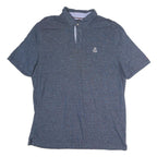TOMMY HILFIGER Mens Blue Short Sleeve Polo Shirt XL Cotton Classic Casual