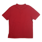 CHAPS Mens Red Short Sleeve Polo Shirt XL Plain Cotton Casual