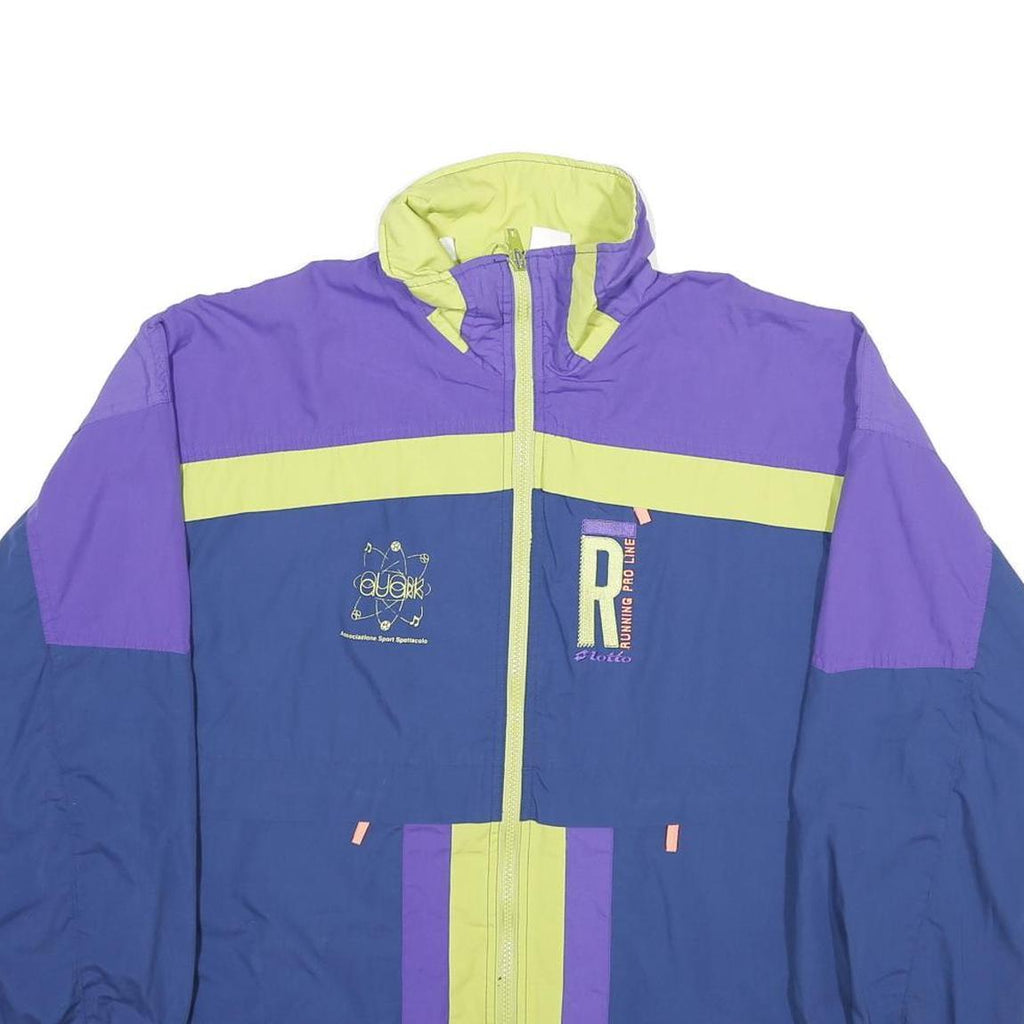 LOTTO Mens Blue & Purple Adriatic Tennis Academy Running Pro Line Jacket M